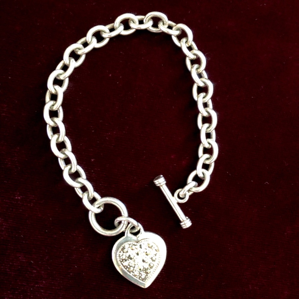 Sterling silver and marcasite bracelet